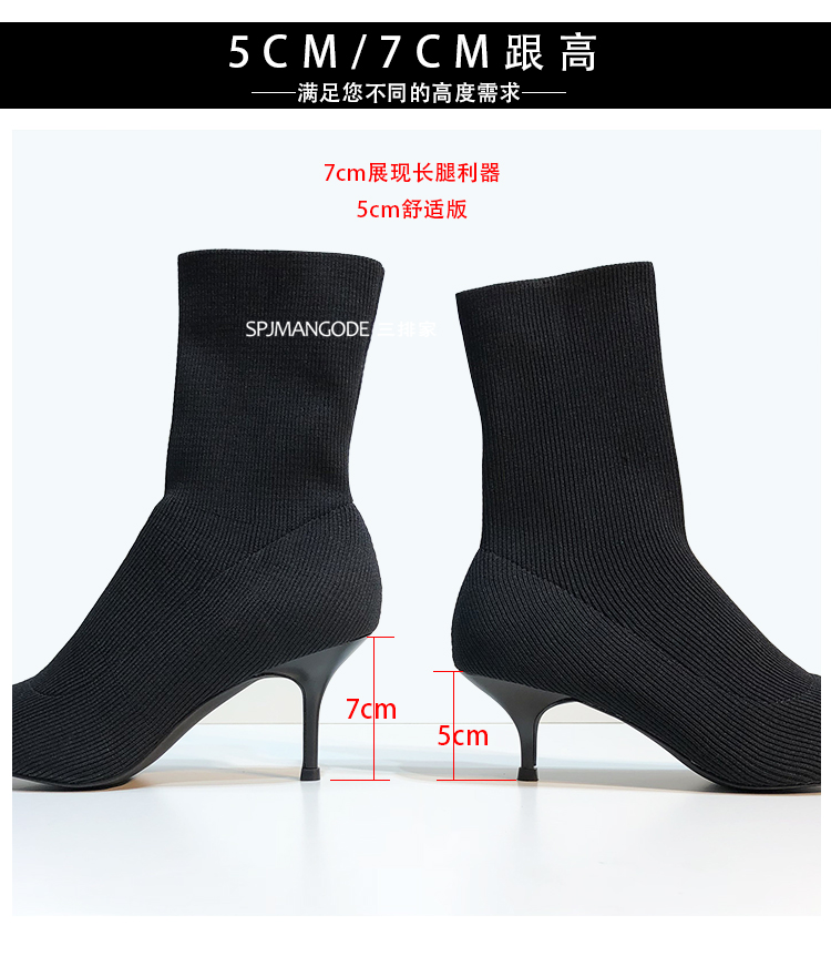 Bottes mi-saison femme SPJMANGODE en TPR  - Ref 3250155 Image 22