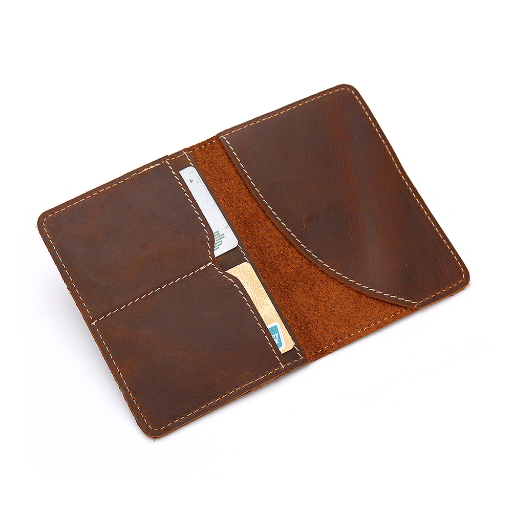 Mới hộ chiếu lớp da đầu tiên hộ chiếu da retro hộ chiếu bìa vé đa chức năng hộ chiếu gói túi đựng giấy tờ cá nhân