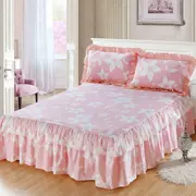 Cotton bed bed bed đơn mảnh ren giường đơn giản cotton bed bed ba mảnh bốn mảnh vườn giường giường