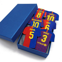 Around Barcelona Messi Barcelona mini Jersey ornaments football gifts new Javi Iniesta pendant