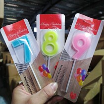 Digital Birthday Candle Letters Adult Childrens Birthday Creativity Birthday Party Cake Candle Decoration With Little Candle