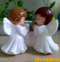 Childrens Day Baby First Birthday cake decoration wings Baby Girl boy Little Angel doll ornaments