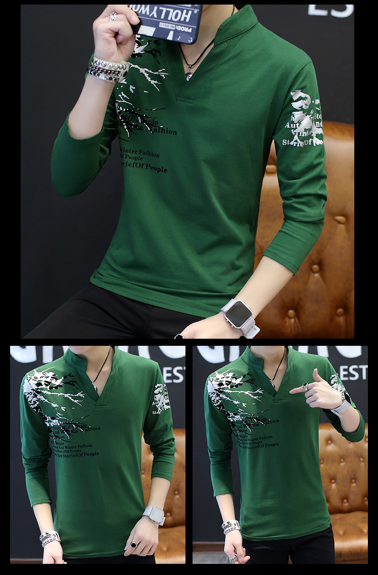 Áo sơ mi cotton mùa thu nhỏ cho nam áo thun dài tay collar cổ áo đẫm máu nam mặc hàng đầu quần áo mùa thu mặc áo sơ mi nam đất active shirt