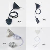 Direct selling E27 screw lamp holder lamp holder hanging line creative retro restaurant wedding decoration hanging pendant lamp accessories