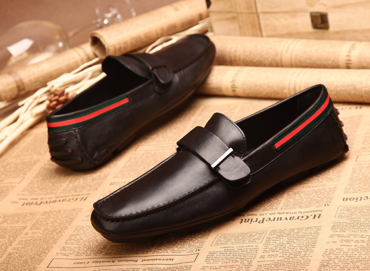 Genuine Leather Bean Shoes Men 2022 New Spring Summer Trend Breathable Deodorant Inn Wind Men Soft Bottom Leisure Shoe