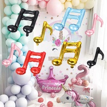 Notes Aluminum Film Foil Balloon Wedding House Decoration Adult Children Baby Birthday Themed Party Venue Arrangement