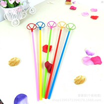 New material large net red ball support aluminum film air club Rod helium balloon accessories pole holder