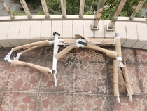 Gao Dunwei 20-inch 406 aluminum alloy folding disc brake frame with aluminum front fork set super value