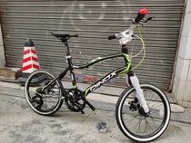 20 inch 406 451 all aluminum alloy bicycle frame front fork set v disc brake dual use