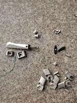 Single line crossing seat folding buckle V brake column base Aluminum cylinder fixed bottom