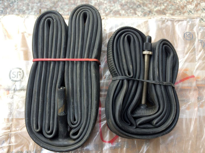 700c Bicycle Butyl Rubber Inner Tube Lengthened Meimouth 60mm Long Method Mouth Two Specifications Optional