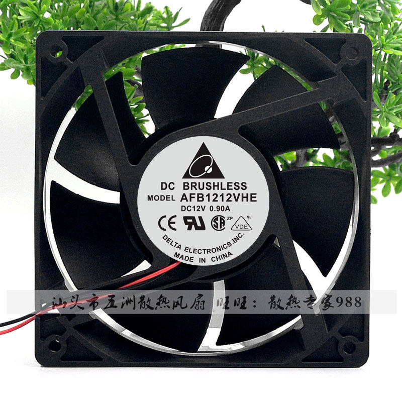 Delta AFB1212VHE 12038 12V 0 90A 12cm high air volume double ball fan