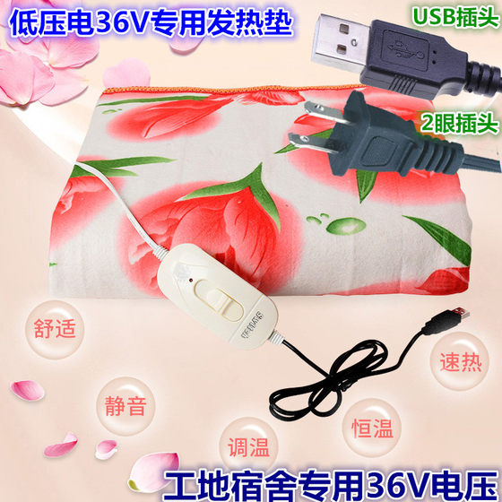 Low voltage 36V USB plug electric blanket dormitory construction site special heating mattress warm bed quilt electric mattress