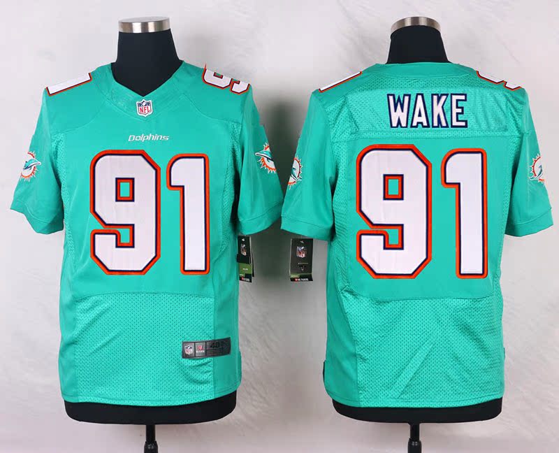 NFL Football Jersey Miami Cá heo Miami Cá heo 91 # WAG Elite Phiên bản thêu - bóng bầu dục áo thun chơi bóng bầu dục