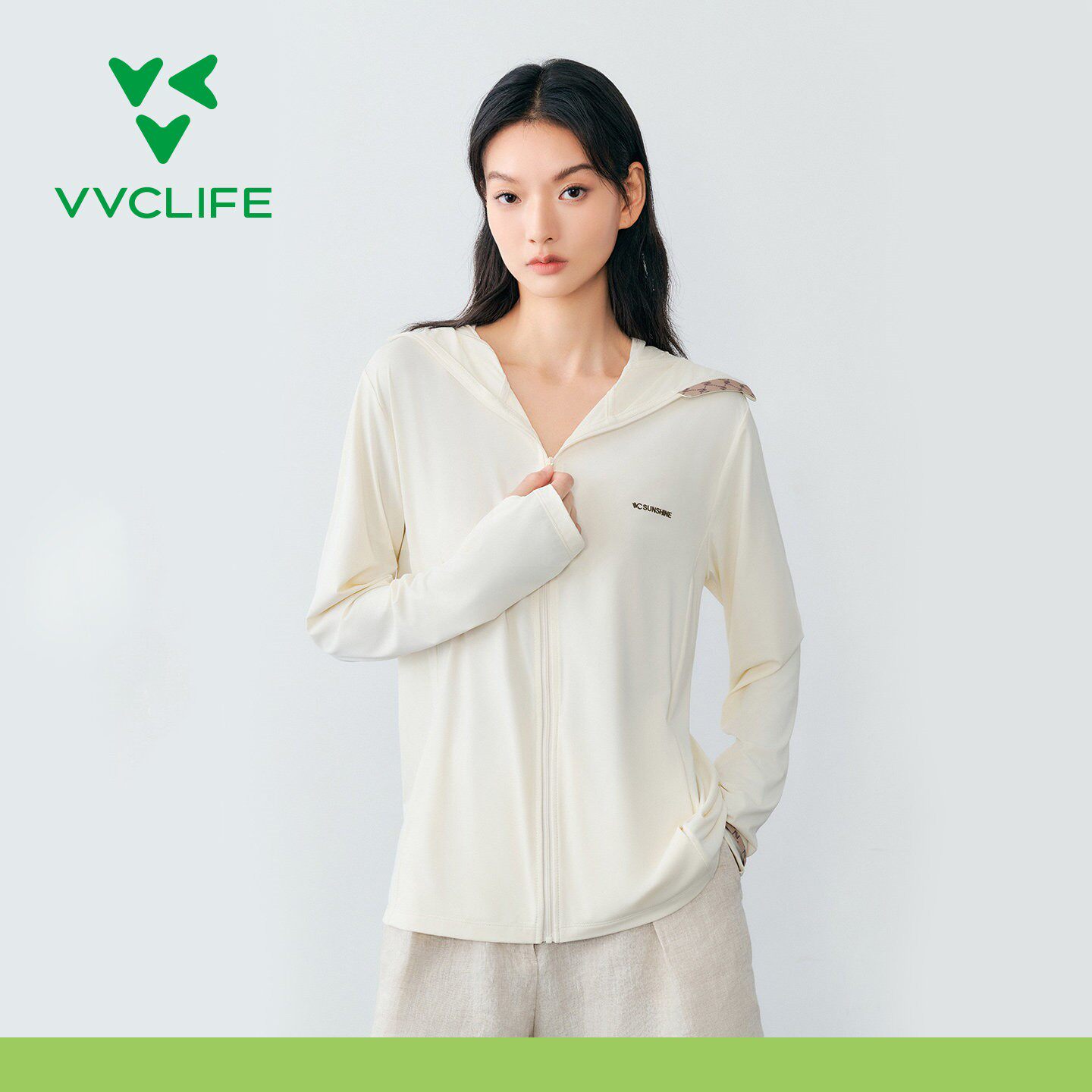 VVC life情侣夏季防晒衣户外凉感透气冰丝防晒服轻薄宽松上衣男女