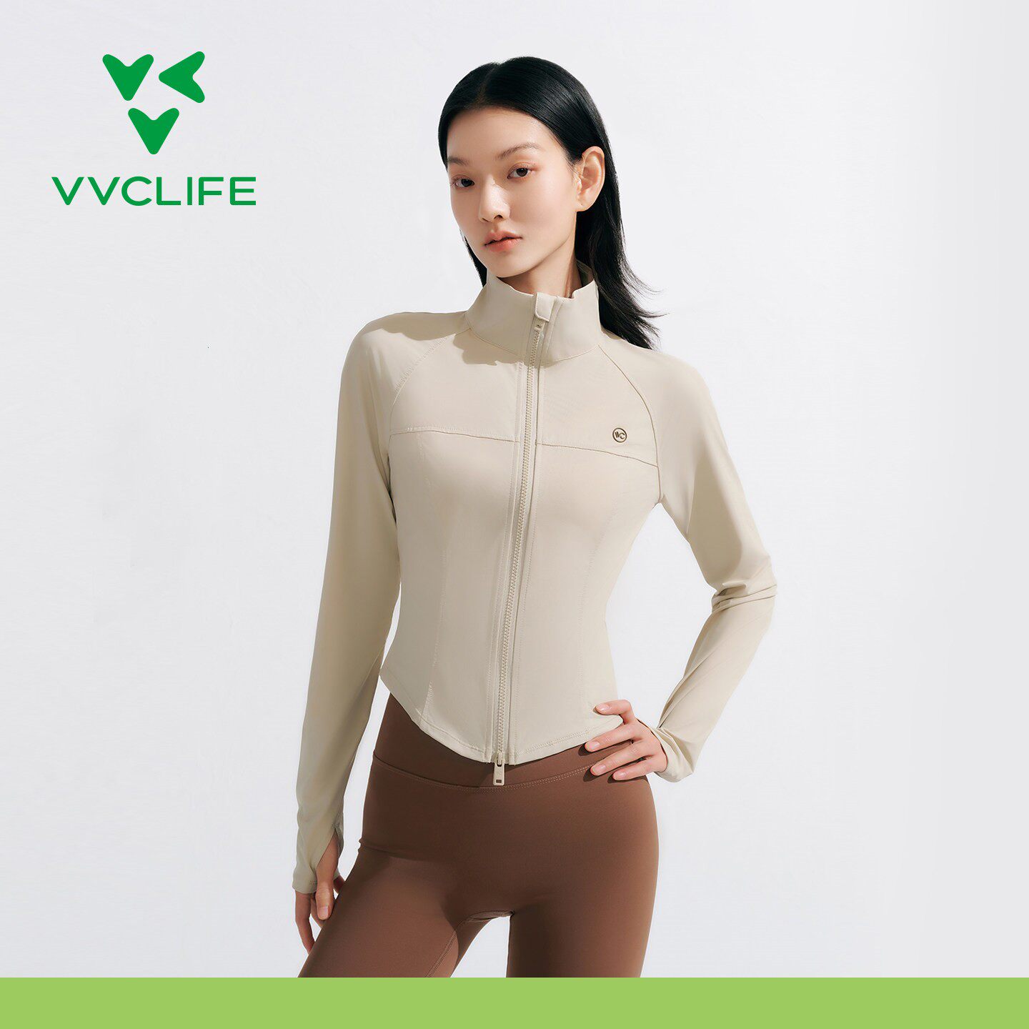 VVClife修身防晒衣女夏季新款冰丝凉感透气防晒服紫外线显瘦外套