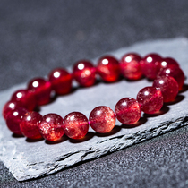 Red Body Ultra Seven Straight Podcast Room Pick Up Drain Crystal Queen Woman gold Strawberry High-end Bracelet Ornament Birthday Present