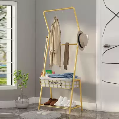 Simple home coat rack Nordic hangers floor iron storage hangers nice bedroom clothes rack