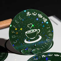 Waterproof laser film covered PVC self-adhesive sticker custom label logo printing cartoon animation star customization