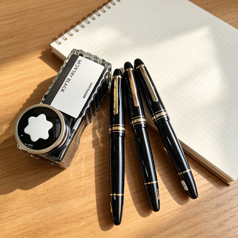 Montblanc Fountain Pen 145/146/149 Classique, Gold-Plated, Platinum, Rose Gold, Global Warranty