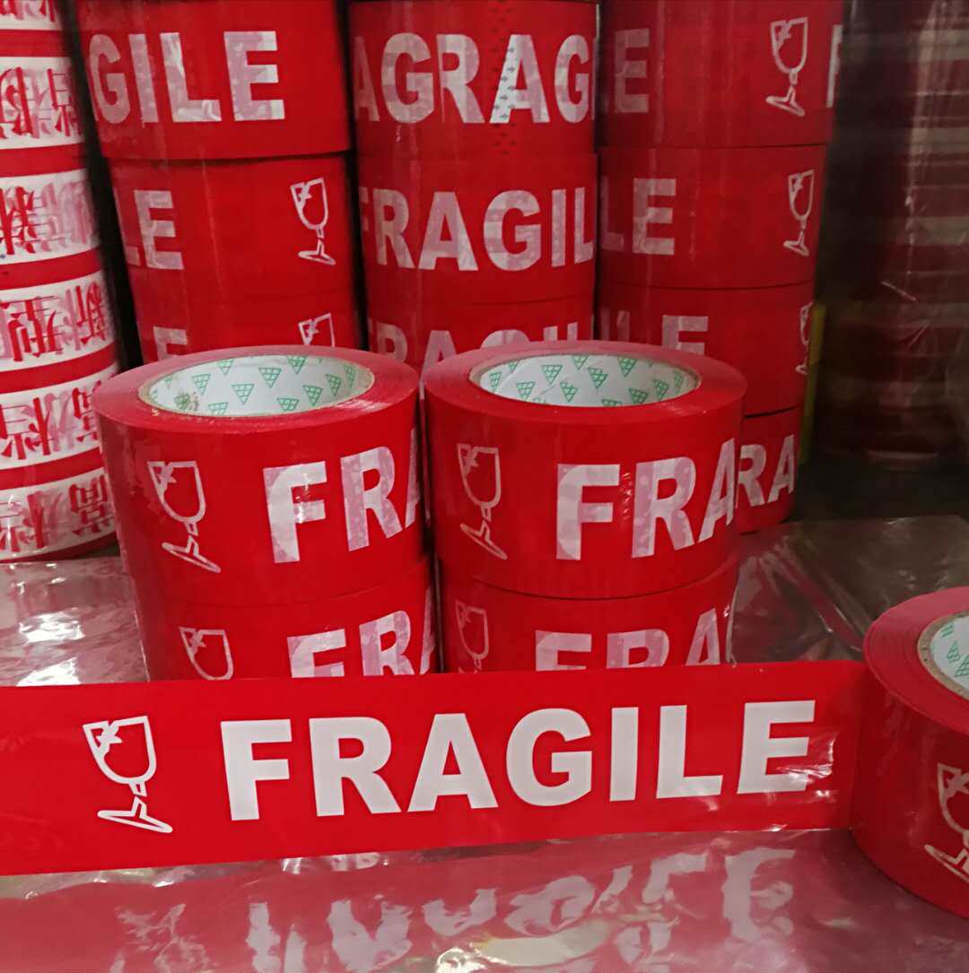 FRAGILE fragile warning language adhesive tape English letter adhesive tape 5 5 wide foreign trade outlet special seal case adhesive tape