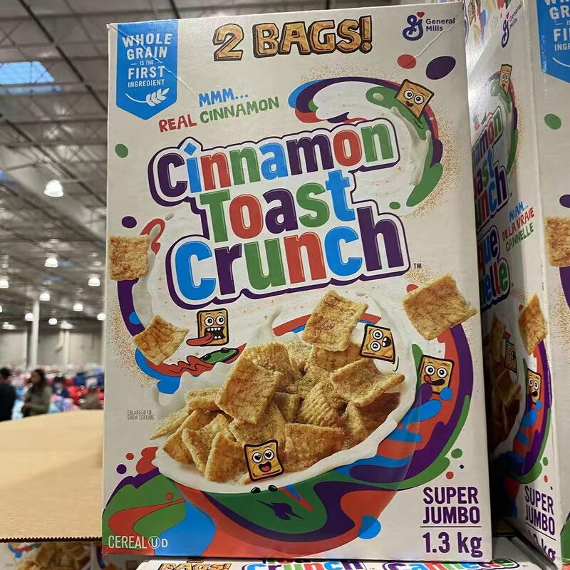 Canada Direct Mail General Mills Cinnamon Toast Crunch Bulk Pack Breakfast Cereal 1.3kg