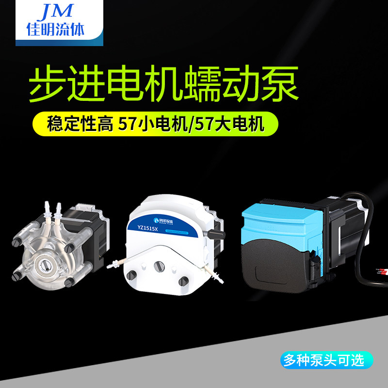 润泽步进电机蠕动泵 大流量微型自吸水泵 易换管泵头 24V计量泵