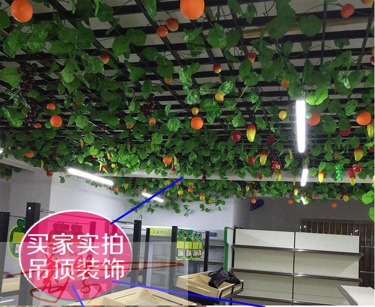 Mô phỏng lớn trái cây nho nho nhà hàng trang trại siêu thị trang trí mây Qingming nhựa trái cây mây nhựa dạy kéo hoa - Hoa nhân tạo / Cây / Trái cây bình hoa hồng giả đẹp