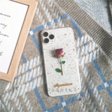 一只羊 Корпус мобильного телефона высушенная цветочная роза Case 12promax Rice 10mate40prop40ipone11v30