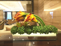 WULI home * model room sales department porch coffee table living room dining room simulation flower Calla flower set