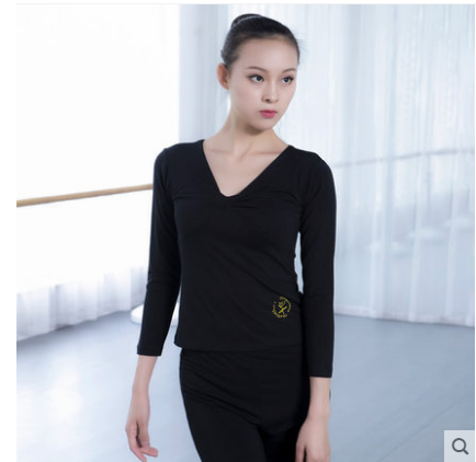 Long sleeve blouses martial arts yoga equipped dance dress jazz dance square dance lady blouses 3603