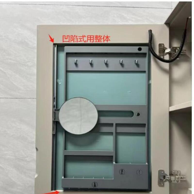 Storage Rack Behind the Cabinet Door, Bathroom Cabinet, Punch-Free Bathroom Smart Mirror Cabinet, Beauty Frame Storage, Multi-Functional Mirror Cabinet Storage Rack Behind the Cabinet Door, Bathroom Cabinet, Punch-Free Bathroom Smart Mirror Cabinet, Beauty Frame Storage, Multi-Functional Mirror Cabinet