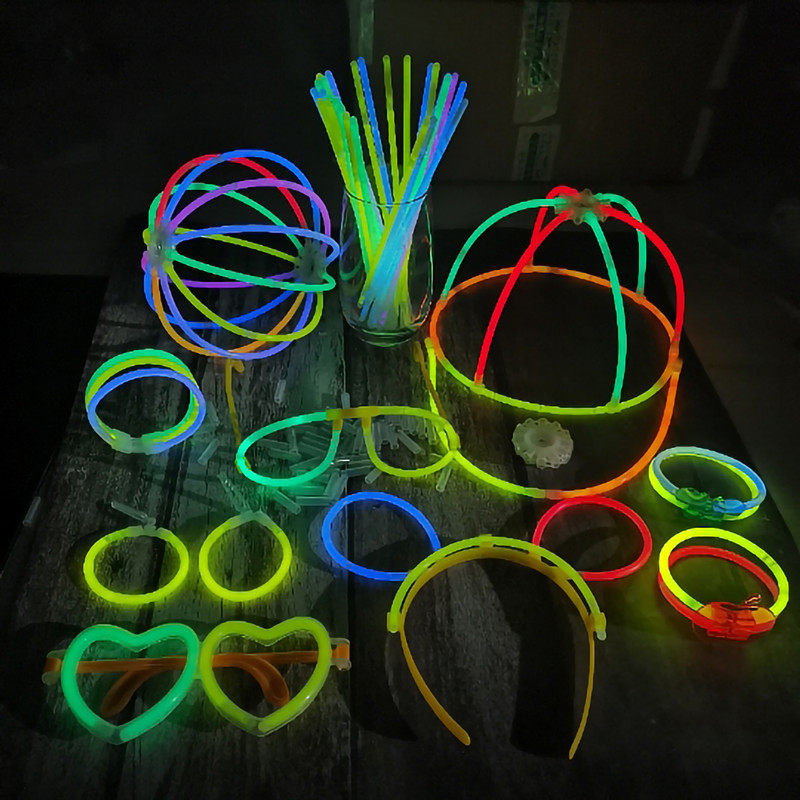 Matching Firefly Rod Composition Accessories Hair Clip Heart-shaped Skulls Glasses Lantern Shelf Triple Joint Original Design Diy