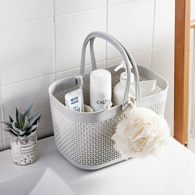 Bath Basket Carry-on Bathroom Bath WOMEN'S BATH BASKET TOILETRY ITEMS BATH BLUE CONTAINING BASKET SMALL RATTAN COLLECTION BASKET SOFT