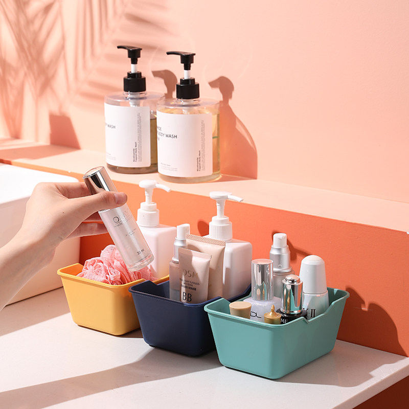 Storage box Desktop Mini small number cute Candy Color Ornament Box Desk Miscellaneous Finishing Storage Box Set of things