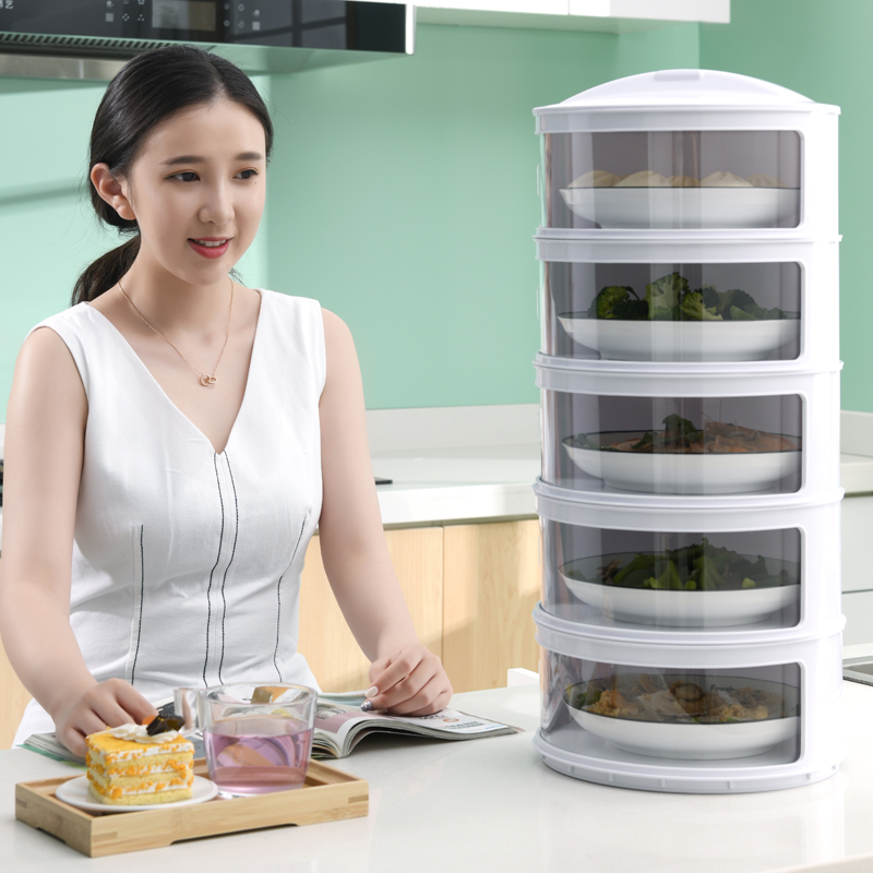 Anti-fly vegetable cover Hood Home Dust-Proof Insulation Multilayer Refreshing Rice Vegetable Hood Mosquito Repellent Leftover Leftover Food