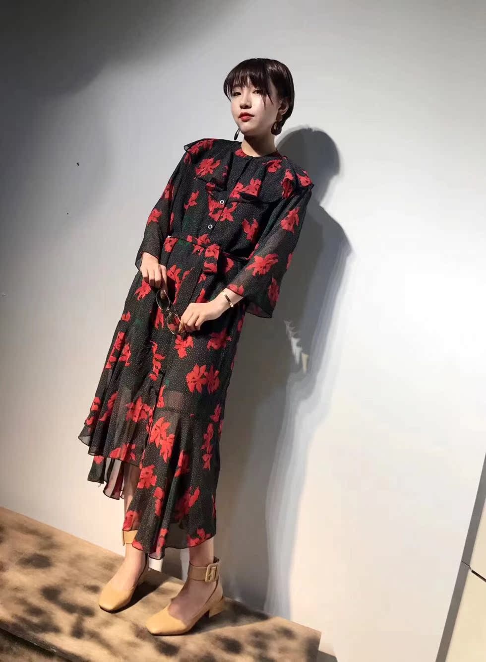 Thời trang Hàn Quốc mới đầm đầm voan mỏng đầm trắng dài