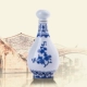 Jingdezhen gốm 1 kg rỗng chai rượu trang trí đồ trang trí hông bình lưu trữ bình rượu vang trắng bàn thờ rượu vang màu xanh và trắng bầu