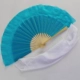 8 -INCH BLUE FAN+белый шелковый шарф