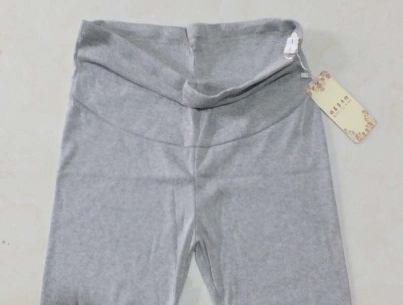 Phụ nữ mang thai xà cạp knit cotton stretch phụ nữ mang thai đáy chín quần thai sản mặc quần phụ nữ mang thai quần dạ dày lift quần