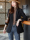 Small suit women's jacket with high-end sense 2024 new spring and autumn long-sleeved casual temperament versatile fashion suit top