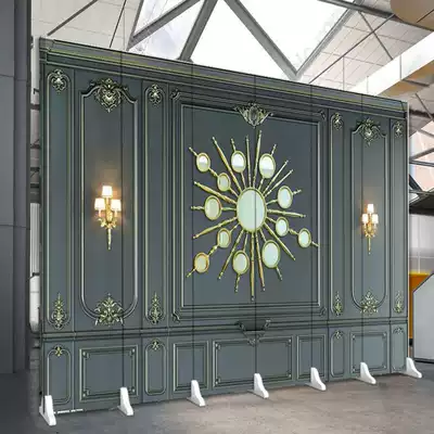 Chinese style screen partition Living room Hotel simple folding fashion office Modern simple entrance wall mobile folding screen