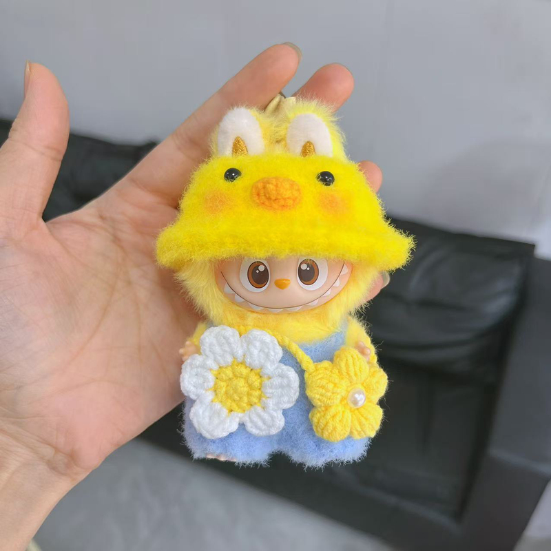 Labubu Fourth Generation Secret Code Clothes Mini Labubu Pendant 4.0 Doll Clothes Spring New Year Outfit