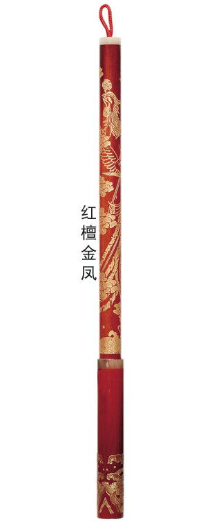 Sandalwood golden dragon and phoenix pen tire brush head to make dragon and phoenix wood box
