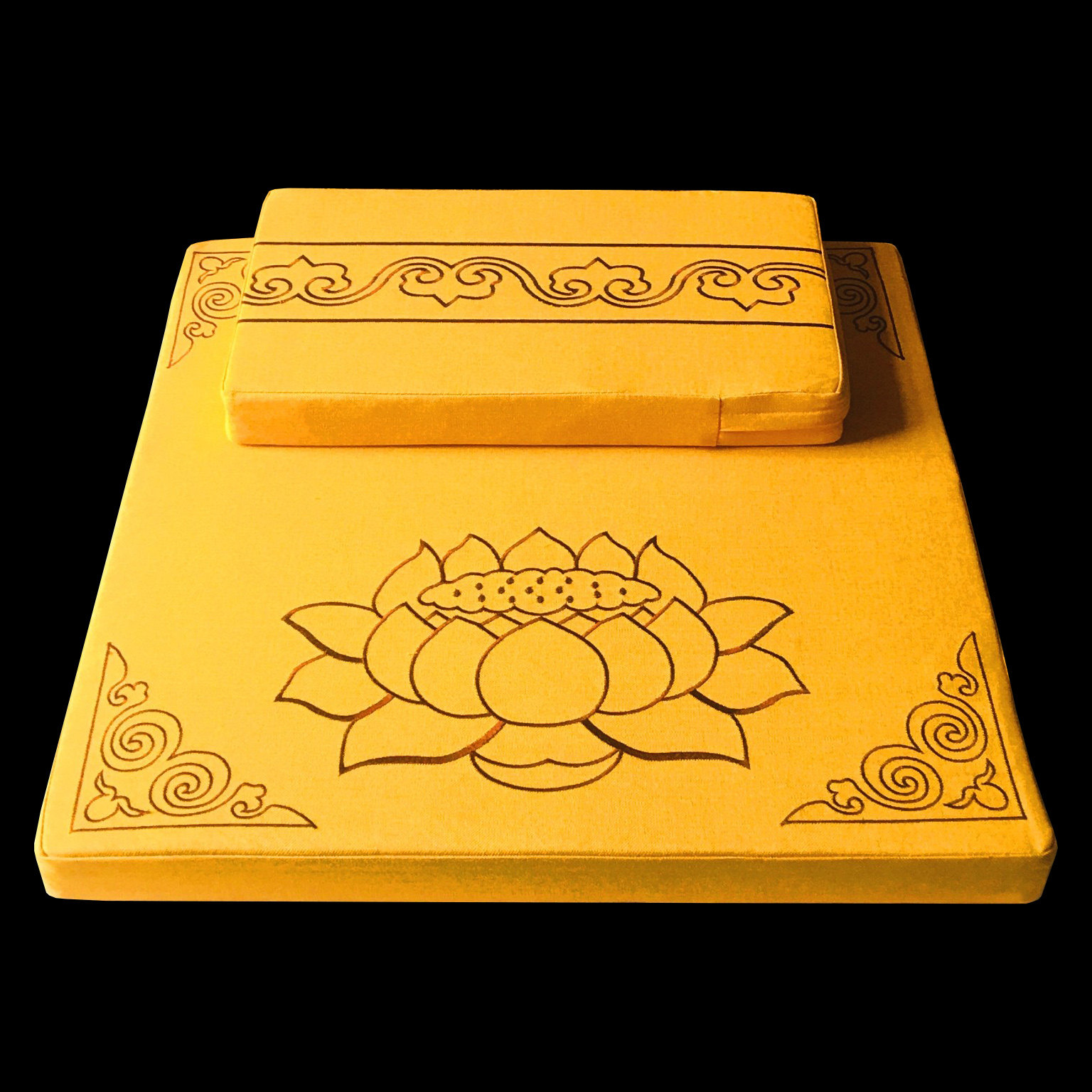 Lotus meditation cushion Zen cushion Thick linen palm coconut silk meditation cushion Futon Kneeling cushion Worship cushion