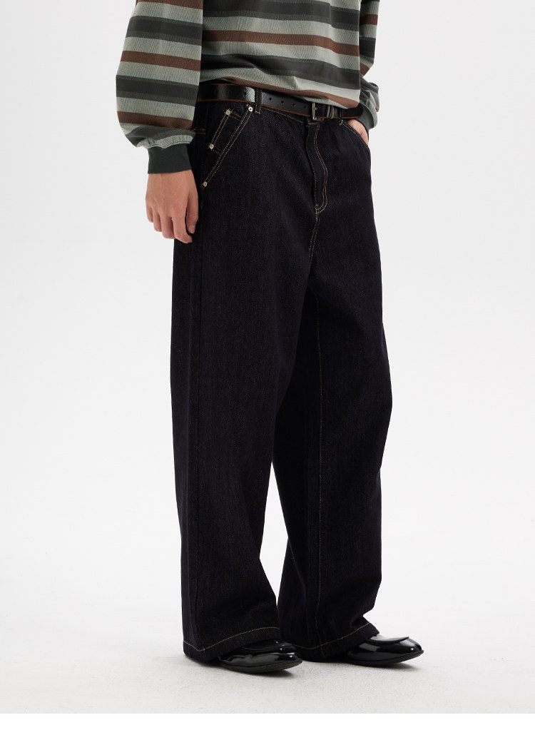 BUTTBILL Loose Straight-Leg Jeans