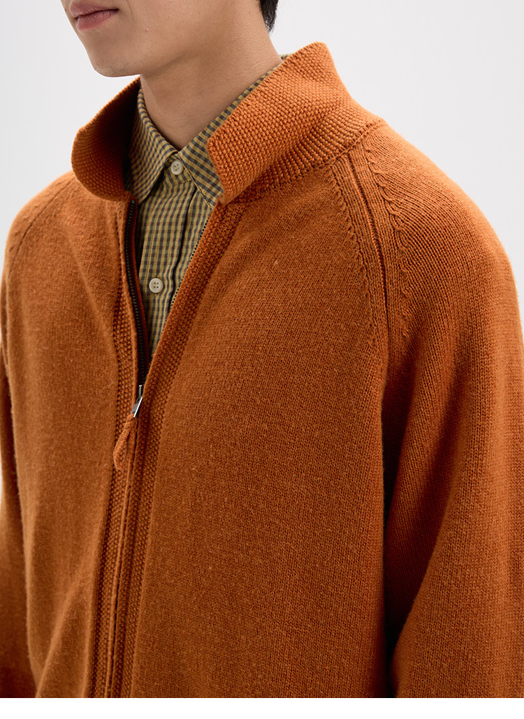 BUTTBILL Wool-Blend Double-Zip Cardigan