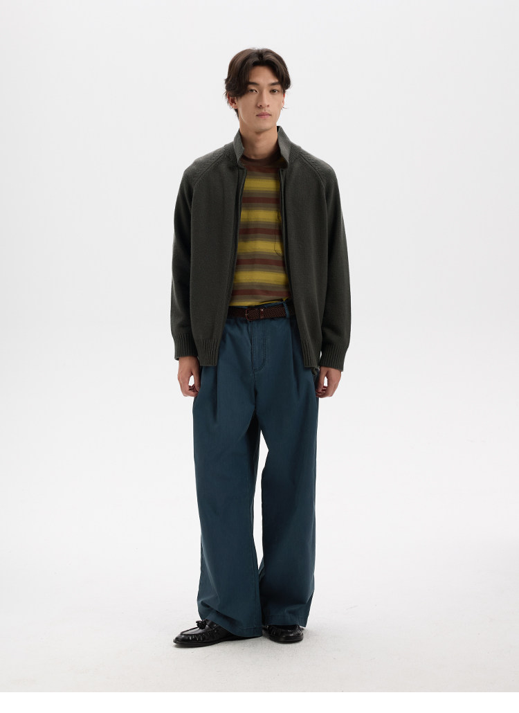 BUTTBILL Wool-Blend Double-Zip Cardigan