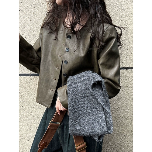 Осенняя полиуретановая куртка, в корейском стиле, по фигуре