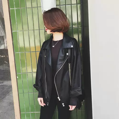 Короткая осенняя куртка, в корейском стиле, оверсайз